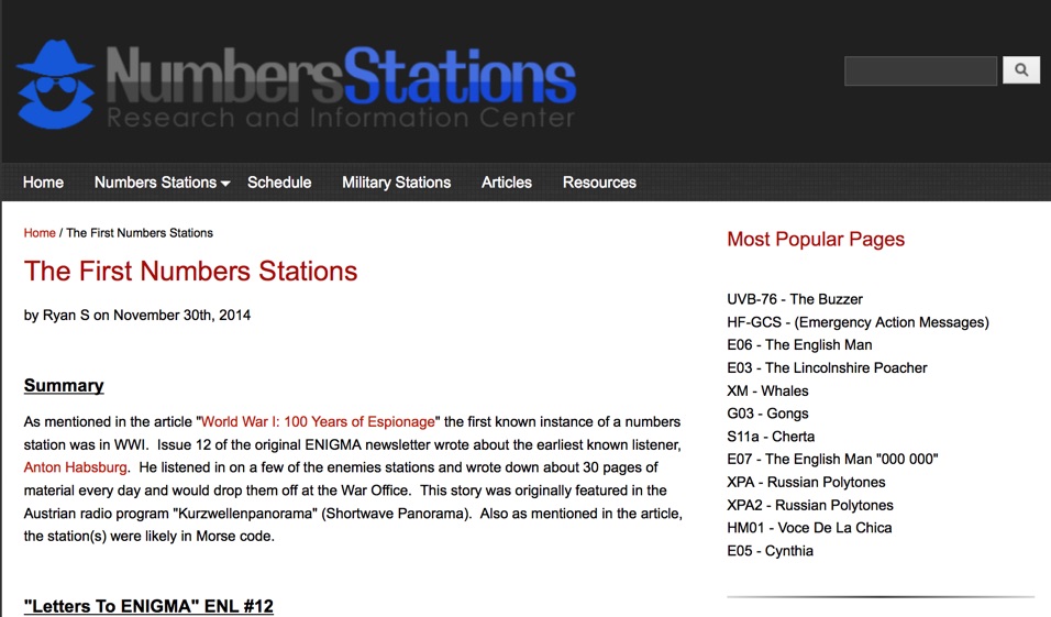 Numbers Stations Shortwave Radio Numbers stations
