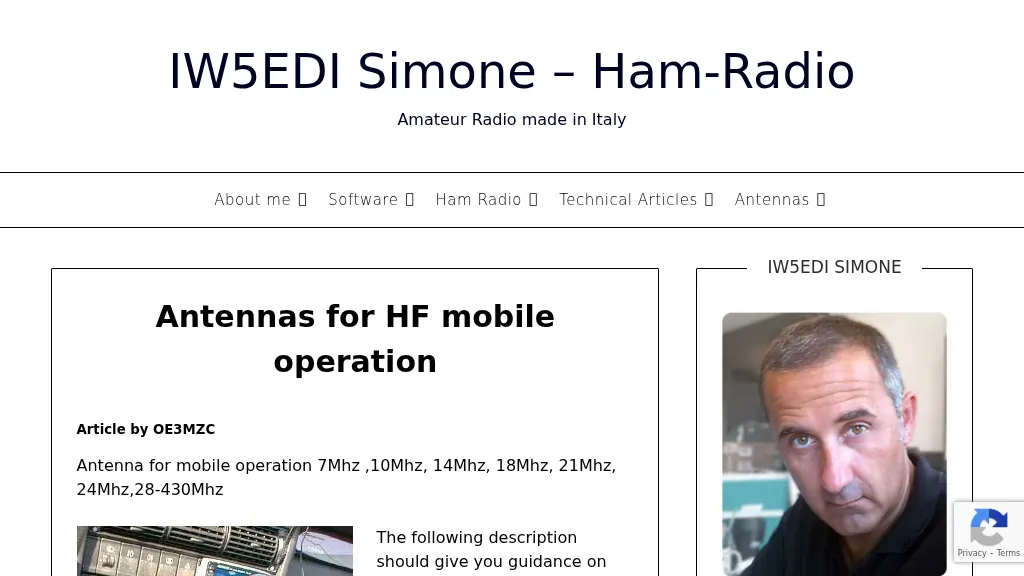 Antennas for HF mobile operation