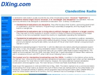 About Clandestine Radios