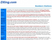 Shortwave Radio/Numbers stations
