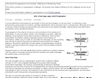 Spy Stations and Cryptography