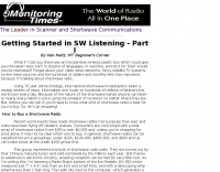 Getting Started in SW Listening