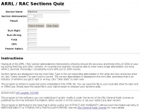 ARRL/RAC Sections Quiz