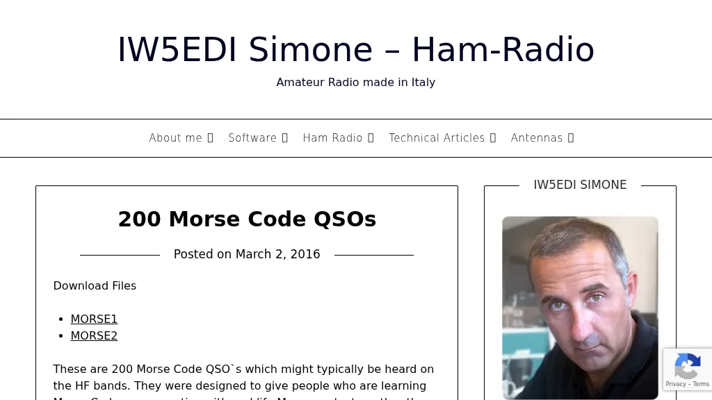 200 Morse Code QSO`s by Les Johnstone, GM�SOZ