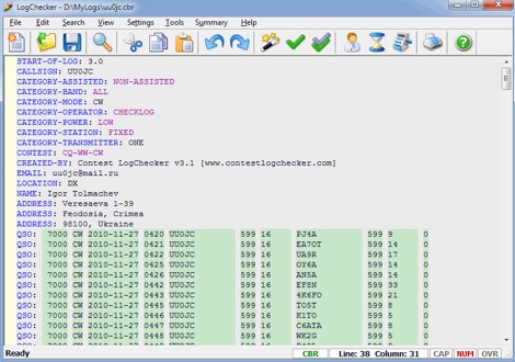 Contest LogChecker