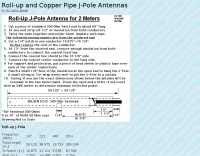 Roll-up & Copper JPole antennas