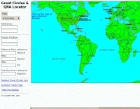 Great Circles & QRA Locator Online