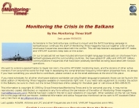 Monitoring the Crisis in the Balkans
