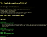 The Audio Recordings of VK3OT