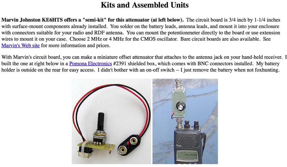 Offset attenuator project
