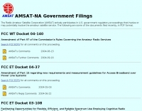 Amsat-na government filings