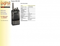Rigpix database - Yaesu - VX-150