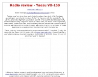 Radio review: Yaesu VX-150