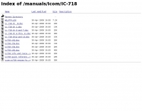 Icom IC-718 manuals, review  and docs