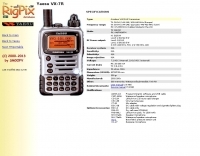 Radio Equipment/VHF-UHF Handhelds/Yaesu VX-7R
