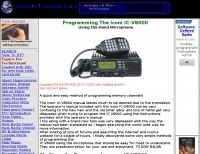 Easy programming the V8000 with the hand microphone