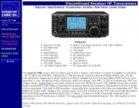 Icom IC-746 specifications