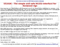 RS232 interface for Kenwood rigs