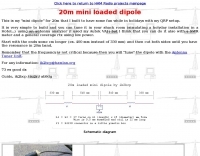 20m mini loaded dipole