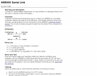 AR8000 Serial Link