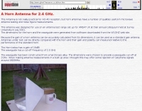 A Horn Antenna for 2.4 GHz.