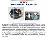 W1CG Low Power Balun Kit