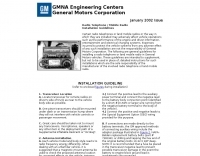 GM  Mobile RadioInstallation guidelines