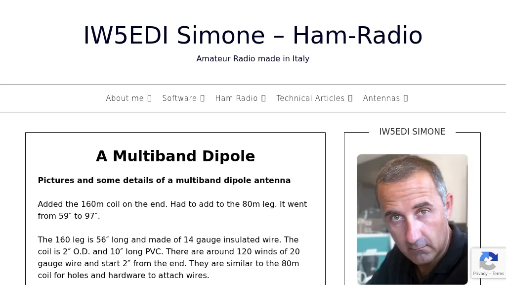 Picture of a multiband dipole