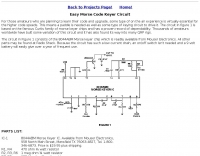 Easy Morse Code Keyer Circuit