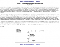 Build a simple rechargeable CMOS Battery