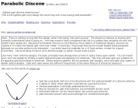 Parabolic Discone antenna