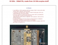 10 Ghz 1W Power Amplifier