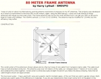 80 meter frame antenna