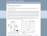 Vertical half-wave aerials for 4m