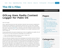 GOLog Contest Logger for Palm OS