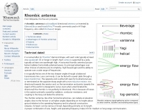 Rhombic antennas for radio broacasting