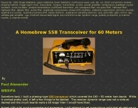 A Homebrew SSB Transceiver for 60 Meters