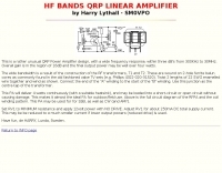QRP Amplifier