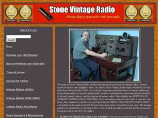 Stone Vintage Radio - Antique Radios, Wireless, Crystal Sets, Tubes, and Valves