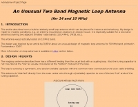 An Unusual Magnetic Antenna