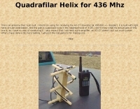 Quadrafilar Helix antenna for 436 Mhz