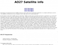 AO-27 Satellite page