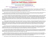 N2CX on End-Fed Halfwave Antennas