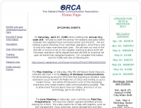 ORCA - Oakland Radio Communications Association