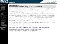 NARCC - Northern Amateur Relay Council of California
