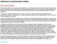 Antenna construction hints