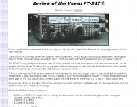 Review of the Yaesu FT-847