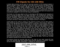 Simple FM Dipole Antenna