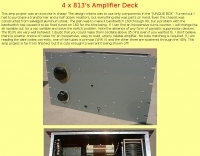 4 x 813's RF Amplifier Deck
