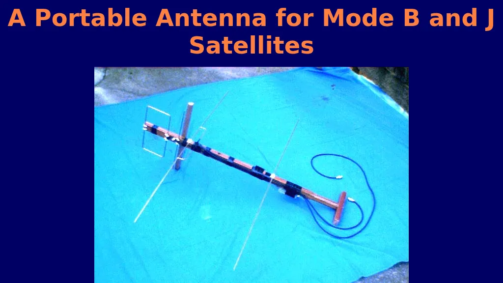 A Portable Antenna for Satellites